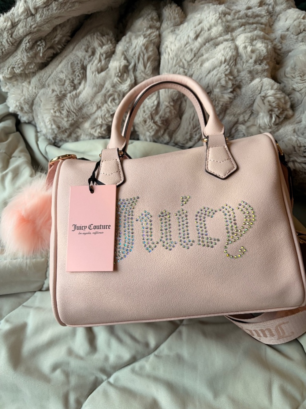 Juicy Beautiful Bling Pink Clay be Classic Satchel